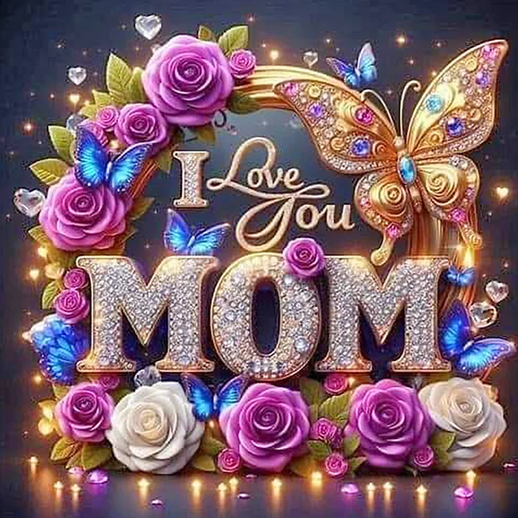 Mothers Day - Full Round - Diamond Painting(40*40cm)