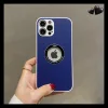2023 INS LOGO Hollow Design Leather Protective Case For iPhone