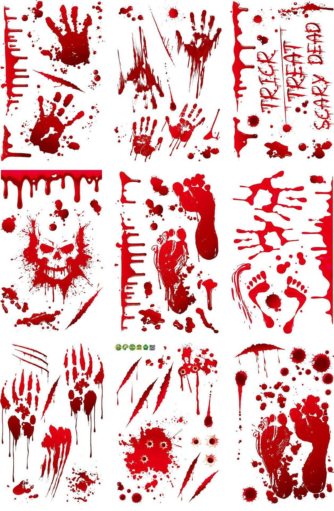 Halloween Wall Stickers 20*30cm*9pcs SKJD2307