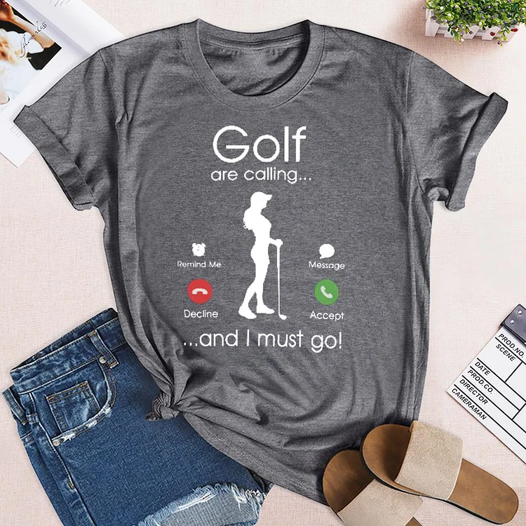 Golf is calling Classic  T-shirt Tee -03373-Annaletters