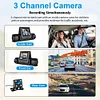 3 Lens Auto Video Camera Loop Recording HD 1080P Car Camcorder Front Rear Camera