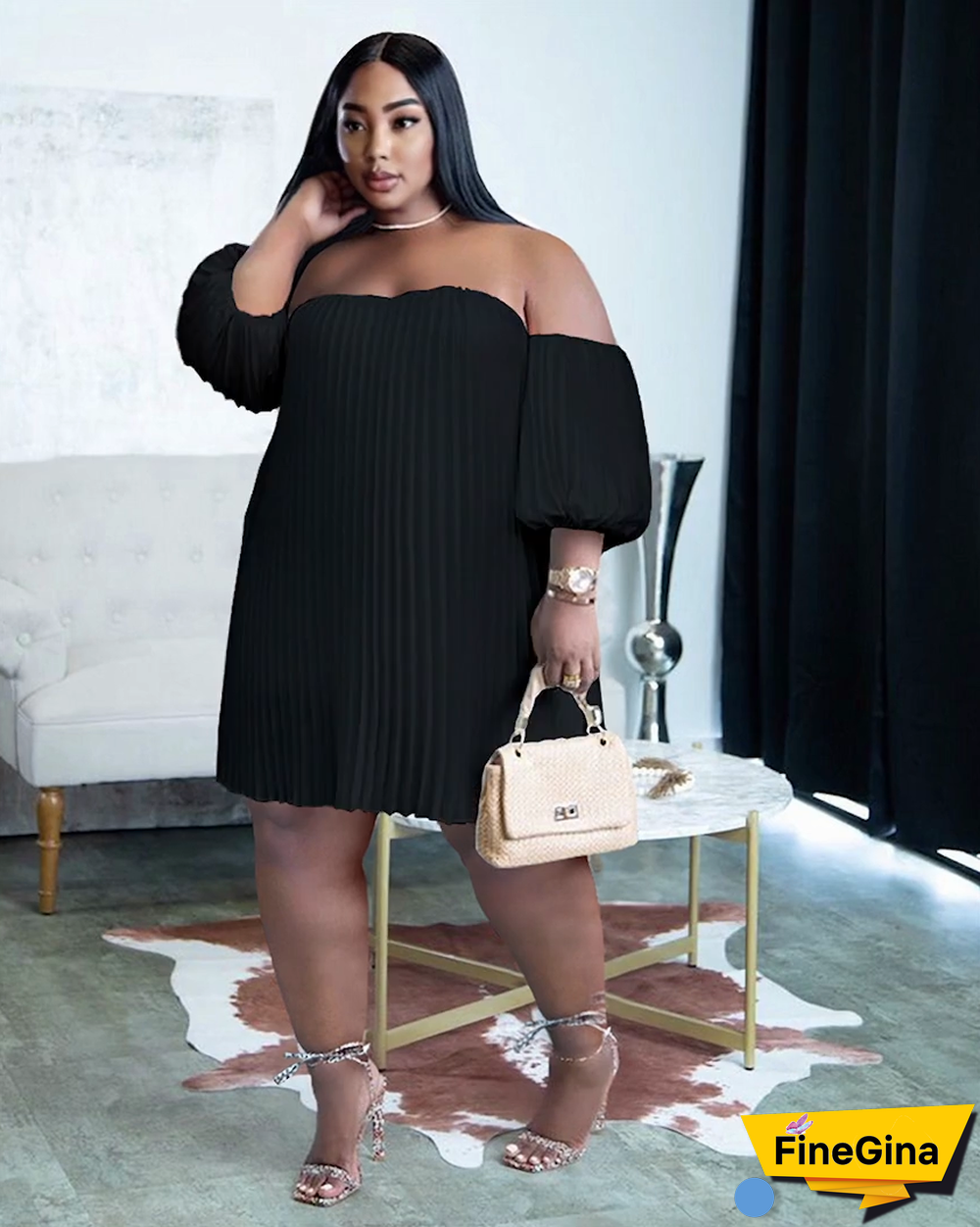 Normcore Pleated Dress