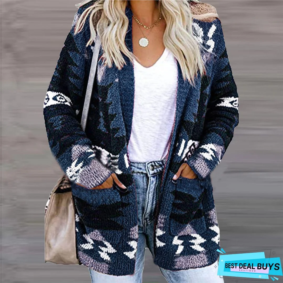 Blue Vintage Cotton-Blend Sweater