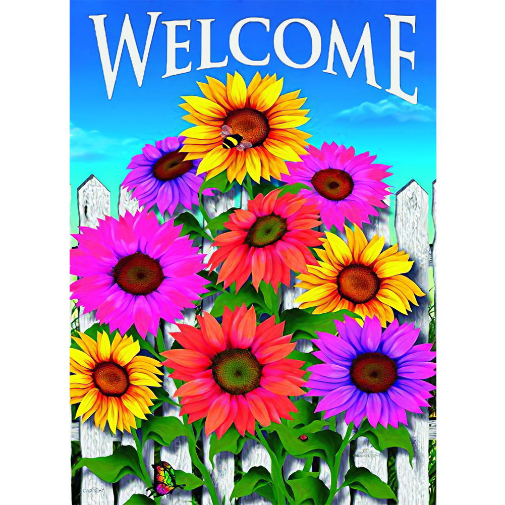 

Welcome Word - Round Drill Diamond Painting - 30*40CM, 501 Original
