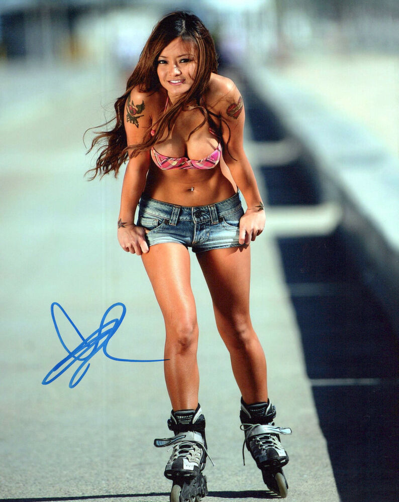 Tila Tequila glamour shot autographed Photo Poster painting signed 8x10 #1