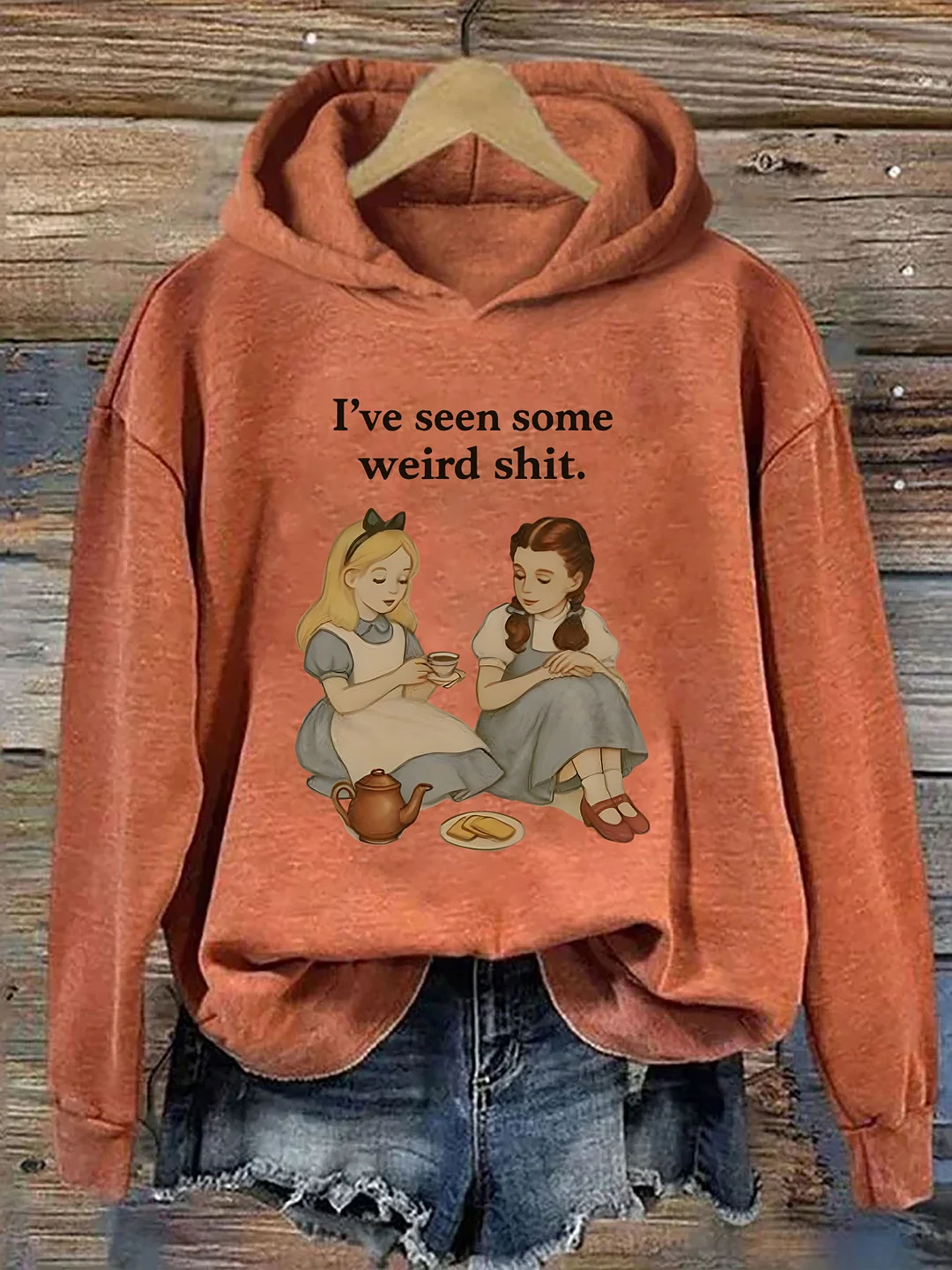 Vintage Girls Funny Hoodie