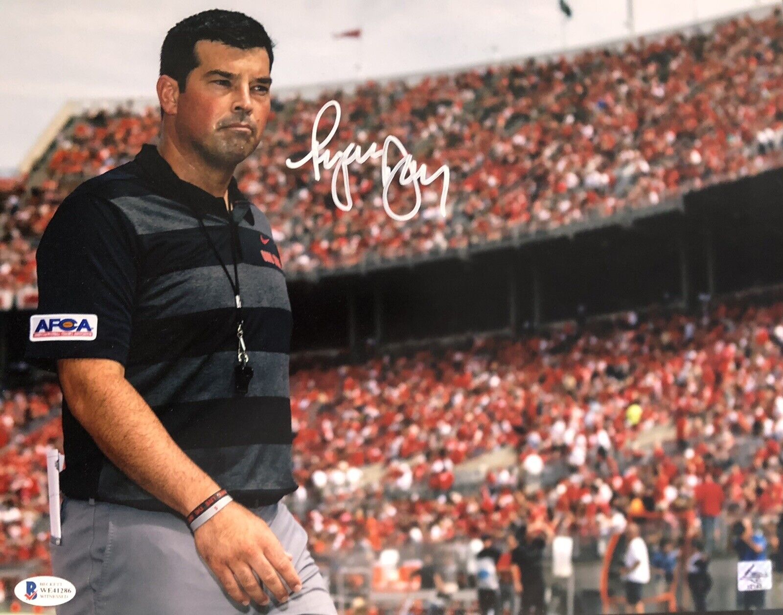 Ryan Day Signed Autographed Ohio State Buckeyes 11x14 Photo Poster painting Beckett