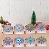 8PCS DIY Diamond Art Greeting Cards Congratulations Cards & Gifts (Snowflake)