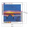 Diamond Painting-DIY Full Round Drill Seawater Sunrise
