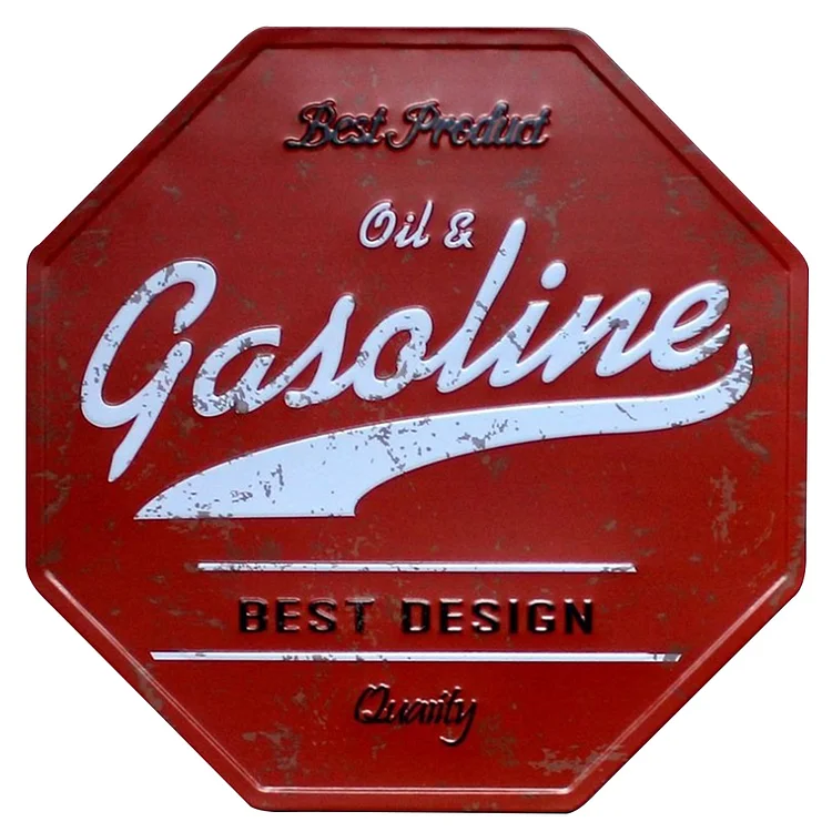 Gasoline - Special Tin Signs - Still Life Series - 12*12 inches (Special)