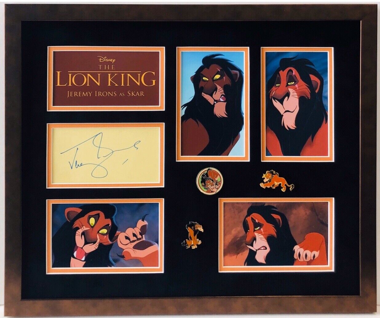 Jeremy Irons Scar Disneys The Lion King Signed Autographed Framed Photo Poster painting 14x18