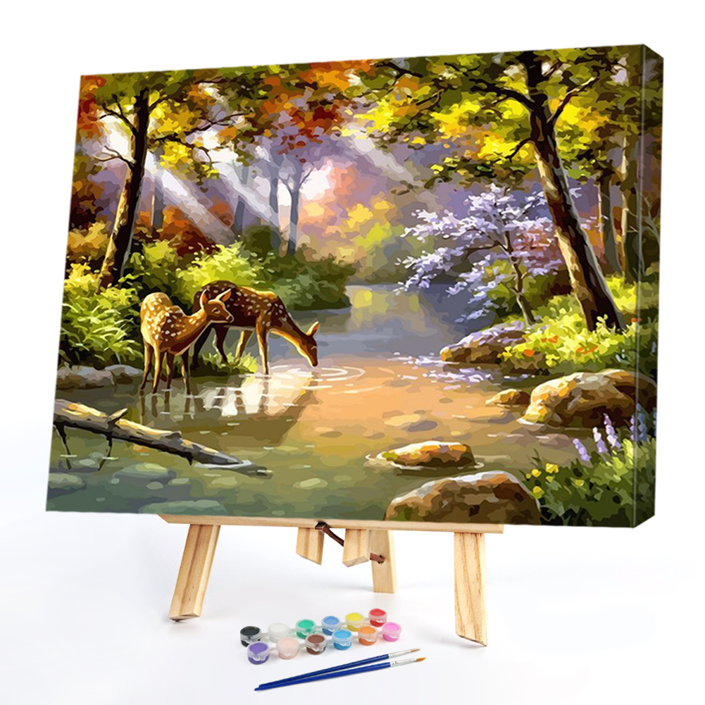 

40x50cm - Paint By Numbers Deer, 501 Original