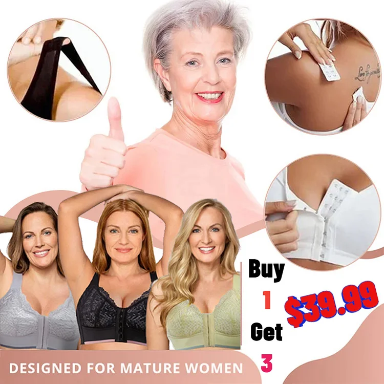 ✨Buy 1 Get 3✨Front Closure Wireless Support Bra