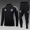 2025 Germany Half-Pull Training Suit Black Jersey Set