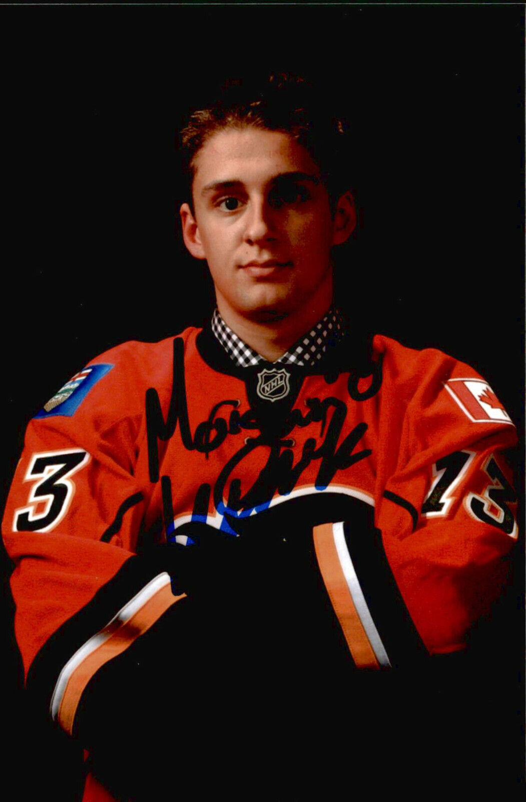 Morgan Klimchuk SIGNED autographed 4x6 Photo Poster painting CALGARY FLAMES #2