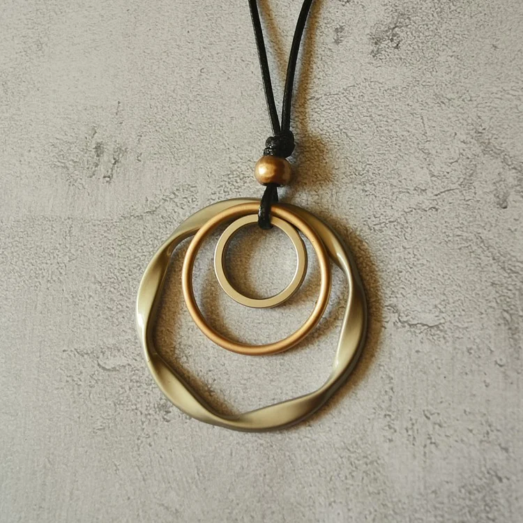 Special Multi-Layered Loop Geometric Necklace - yankia