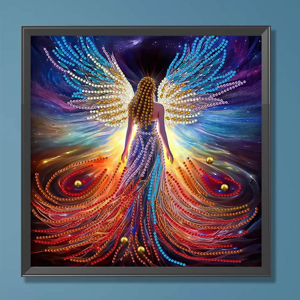 Diamond Painting - Partial Special Shaped Drill - Winged Angel(Canvas|30*30cm)