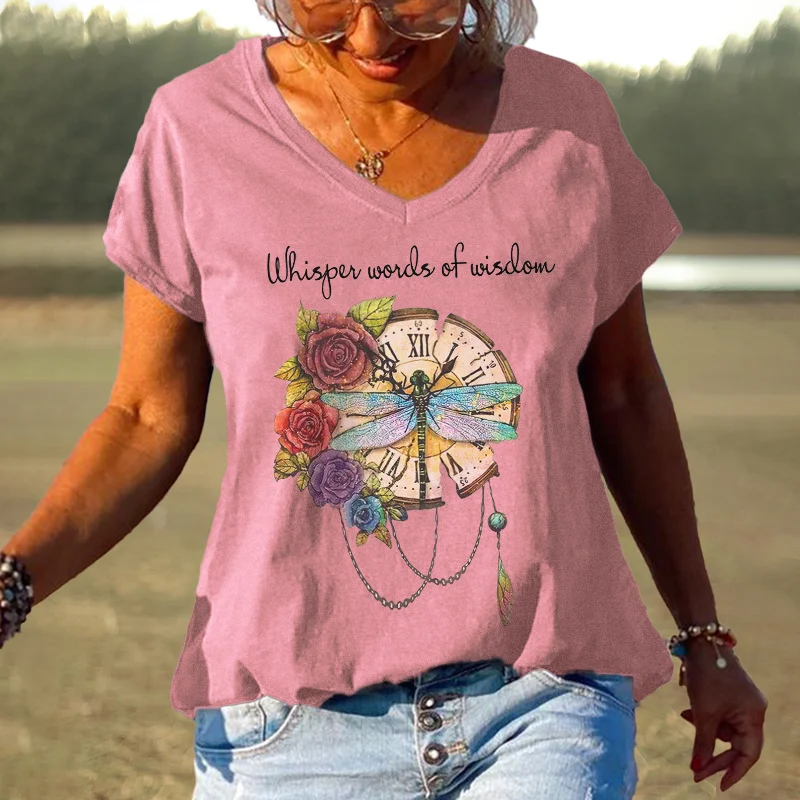 Whisper Words Of Wisdom Dragonfly Graphic Tees
