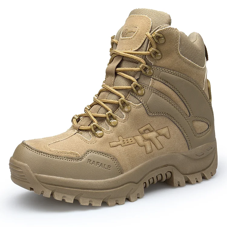 New Men Military Boots Outdoor Hiking Boots Non-slip Rubber Boots