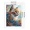 Cat Butterfly - 11CT Stamped Cross Stitch 40*60cm