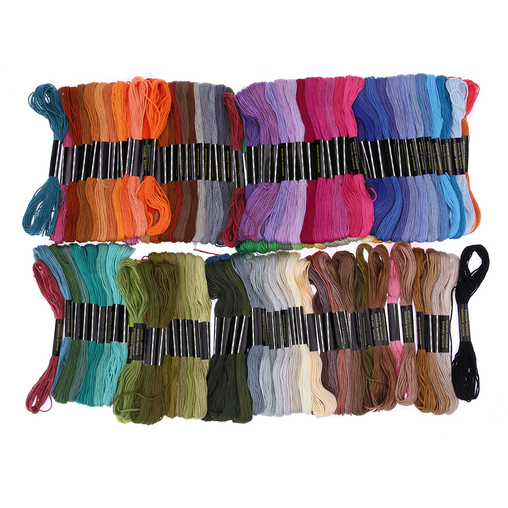 

150 Colors Cross Stitch Threads Embroidery Kit, 501 Original