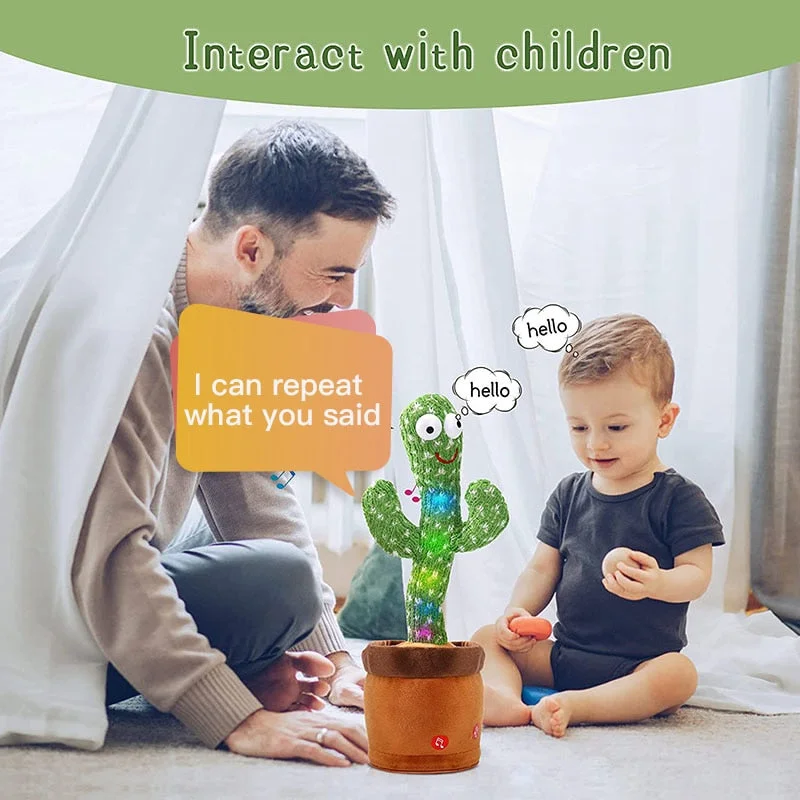 Spanish Dancer Cactus English Dancing Cactus Toy Free Shipping Original Dancing Cactus Repeat Talking Arab Plant Baby Toy