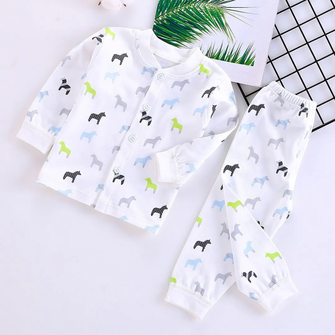0-2 Years Soft Baby Clothes Set Spring Autumn Cotton Newborn Baby Boys Girls Clothes 2PCS Baby Pajamas Unisex Kids Clothing Sets