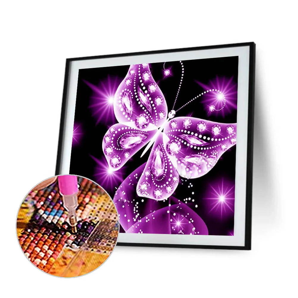 Diamond Painting - Full Round Drill - Butterfly(30*30cm)