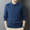 Men's Winter Pure Wool Lapel Thickened Casual Warm Sweater
