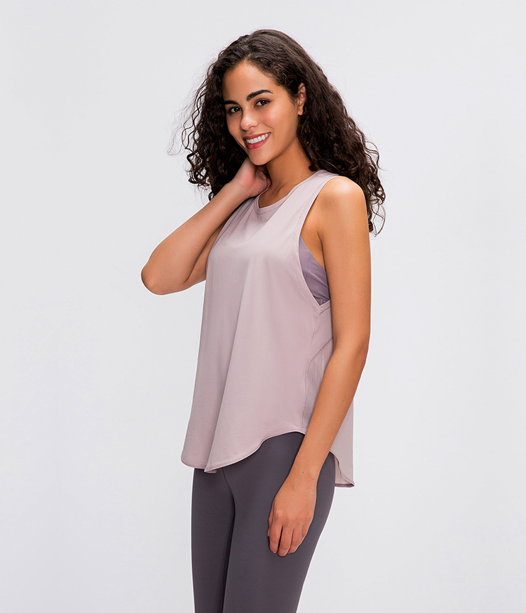 womens athletic vest dark pink