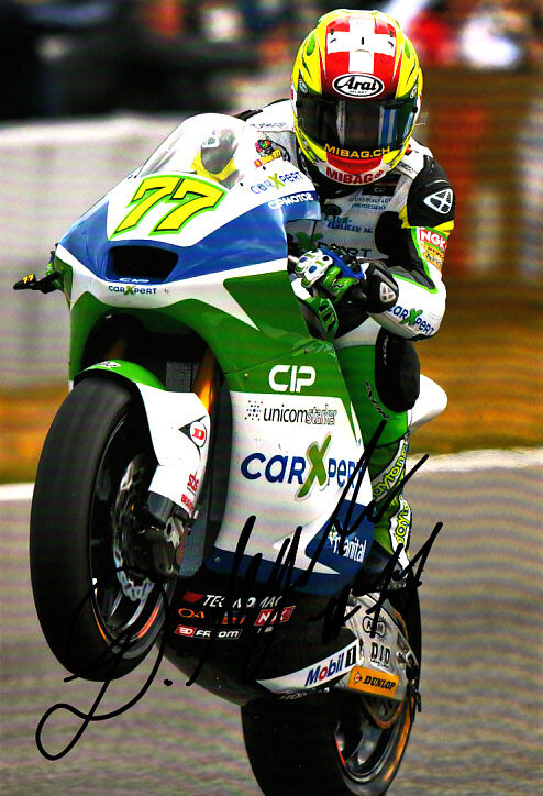 Dominique Aegerter Moto 2 Hand Signed Suter Photo Poster painting 5x7.5 2012 6.