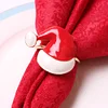 Red White Christmas Hat Catering Napkin Ring