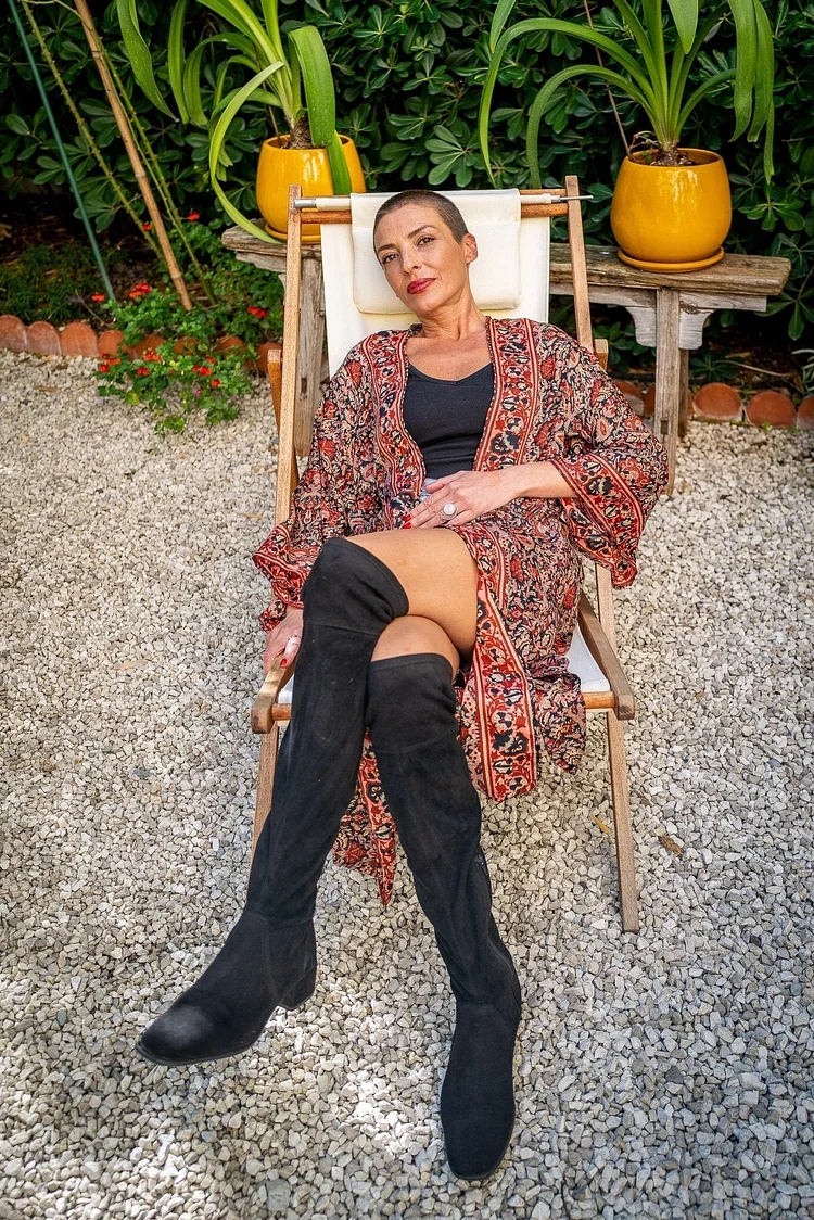 Bohemian Silk Lounge Dress For Women