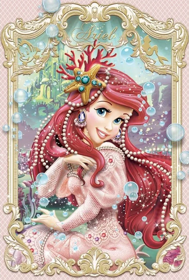 Disney Princess Rapunzel Mermaid - Full Round 30*40CM