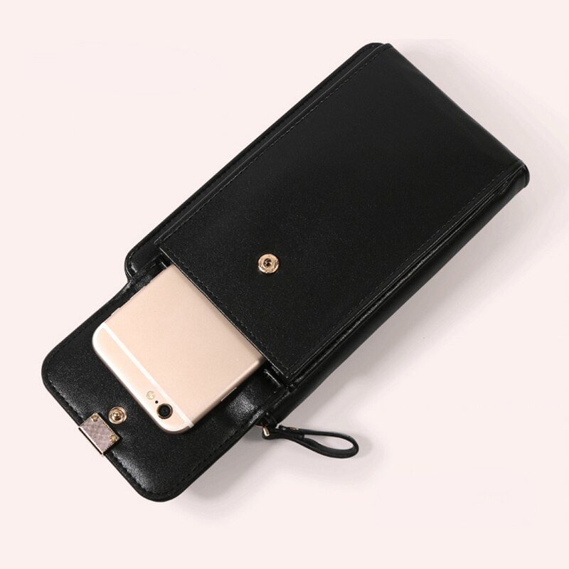 Women&#39;s Phone Bag Ladies Crossbody Shoulder Mobile Wallet Messenger Bags Small PU Leather Purse Card Holder For Female US Mall Lifes