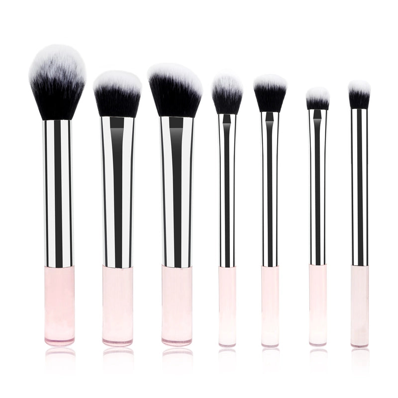 New 7 Transparent Rod Makeup Brushes Brush Suit Eye Shadow Brush Powder Brush Cangzhou Makeup Brushes Exclusive