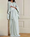 Maxi dress solid color kaftan