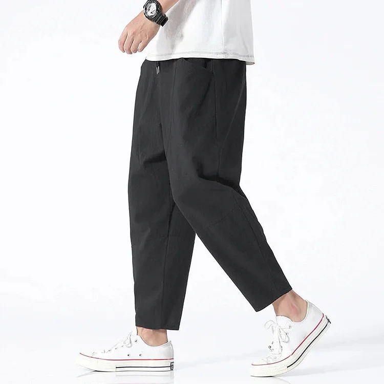 Kyoto Linen Cropped Pants QueenFunky