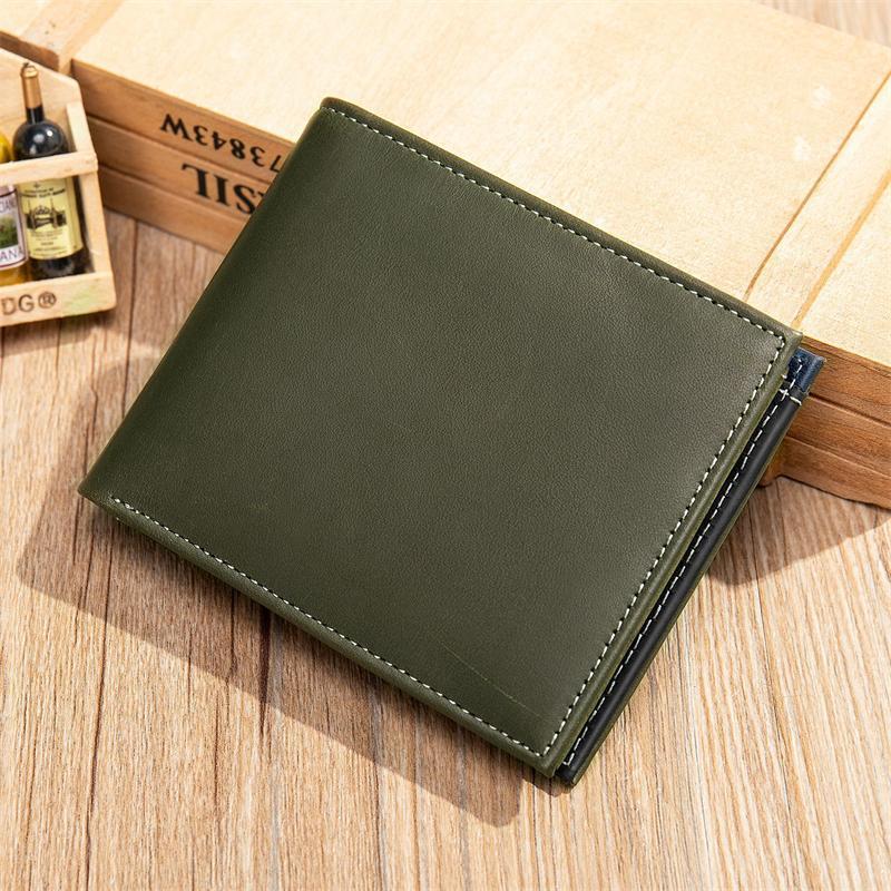 Simple Retro Texture Leather Wallet
