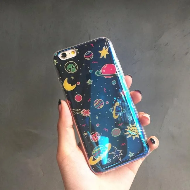 Blue Galaxy Planets Phone Case for Iphone 6/6S/Plus SP165227