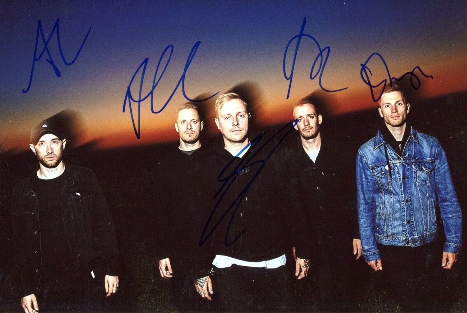 Architects METALCORE BAND autographs, In-Person signed Photo Poster painting