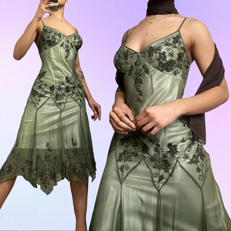 Adrianna Papell Women's Green Dress