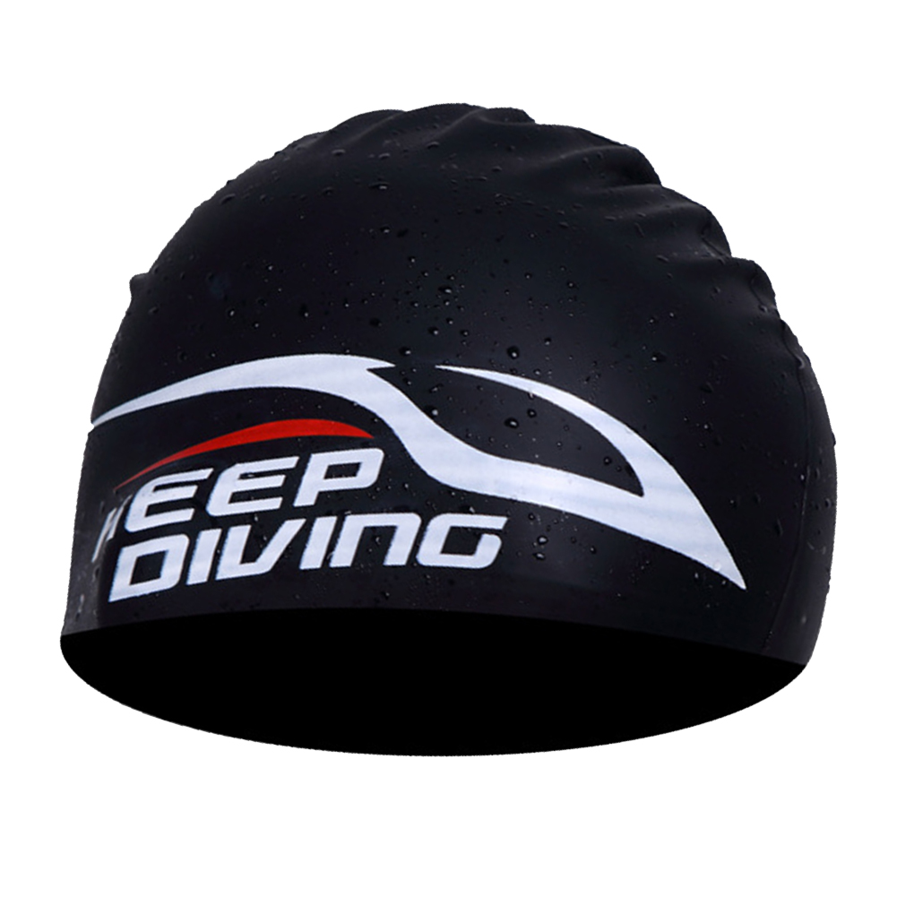 

Swimming Cap Silicone Women Men Waterproof Long Hair Swim Sports Pool Hats, 501 Original