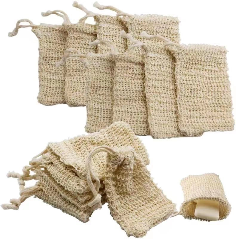 Vacation Solid Color Cotton And Linen Foaming Net