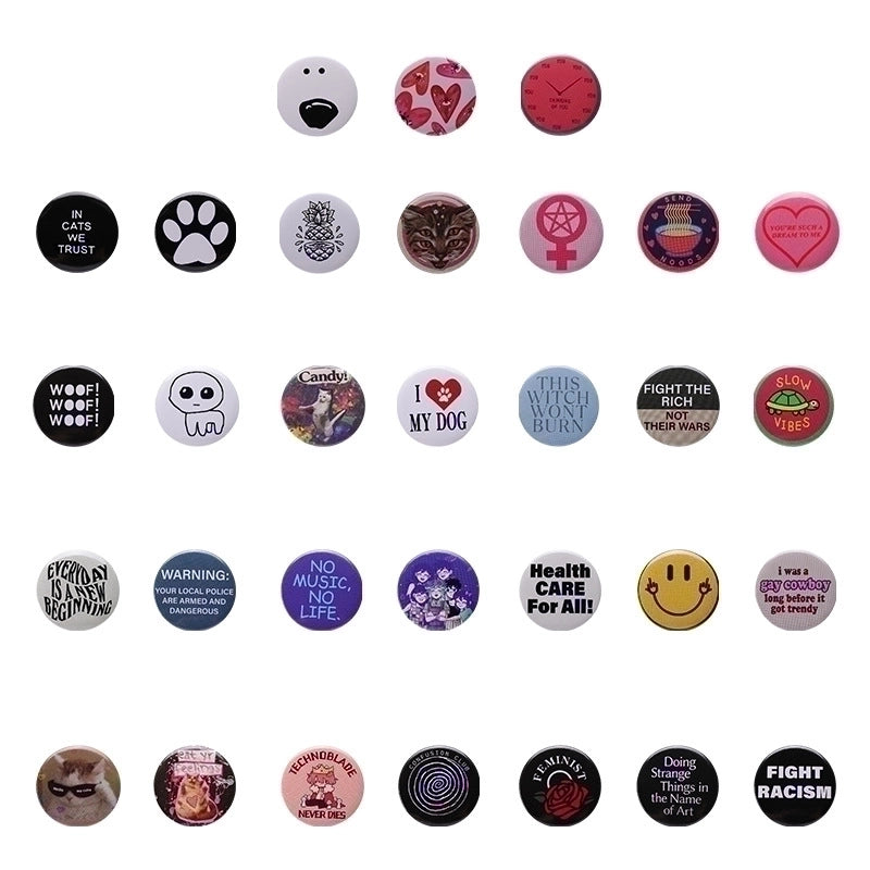 Minimalist Pin Animal Letter Alloy Stoving Varnish Unisex Brooches