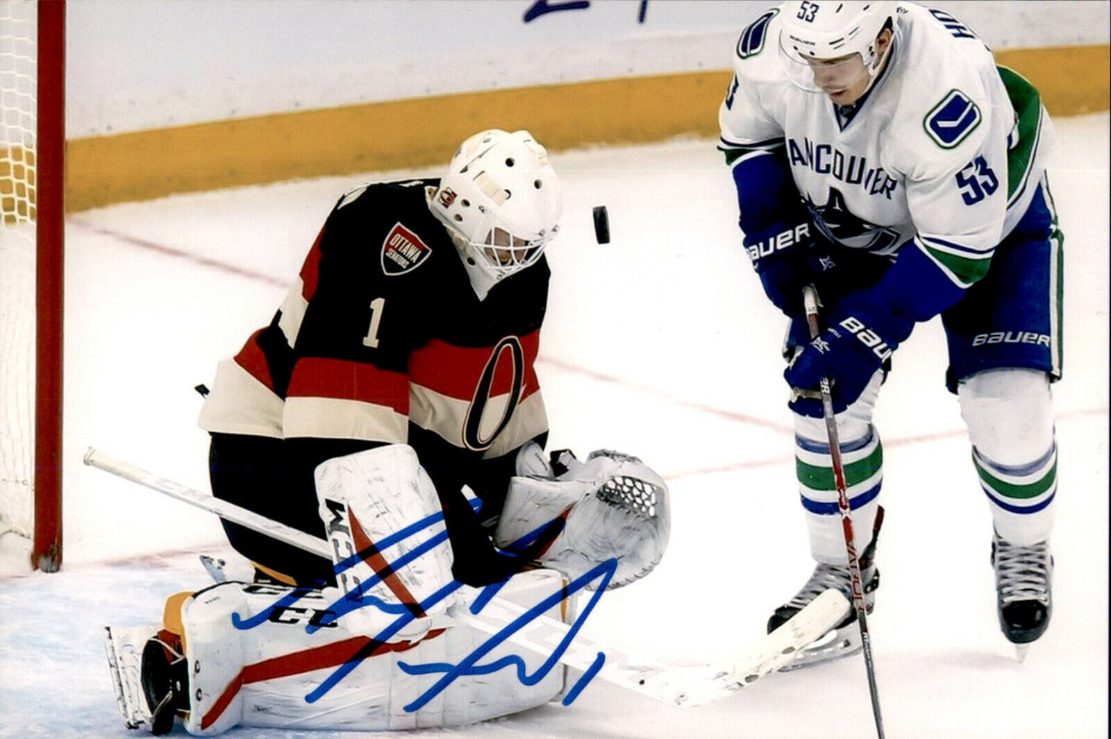 Mike Condon SIGNED autographed 4X6 Photo Poster painting OTTAWA SENATORS