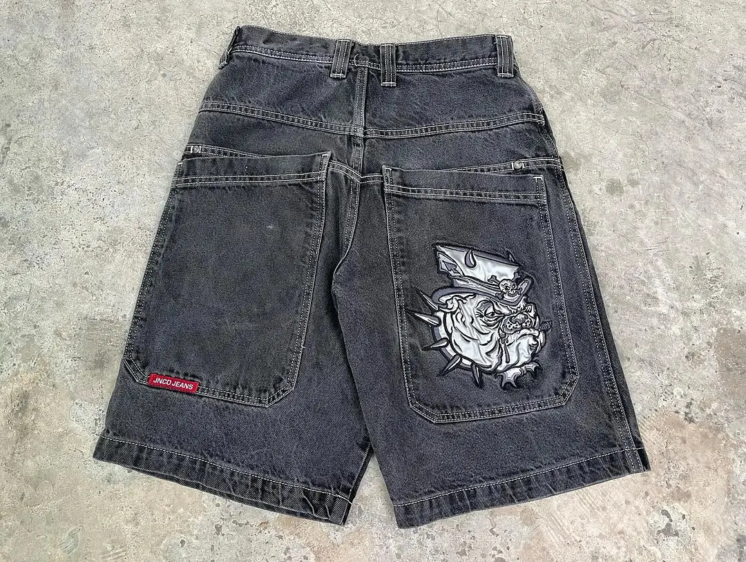 Brownm Pants Men's Loose Wide-Leg Retro Gradient Jeans Men's Tide Card High Street Straight Tube Overs