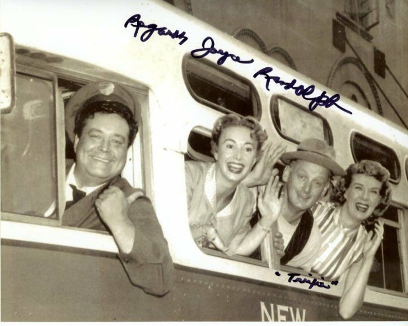 Joyce randolph signed autographed the honeymooners trixie norton cast Photo Poster painting