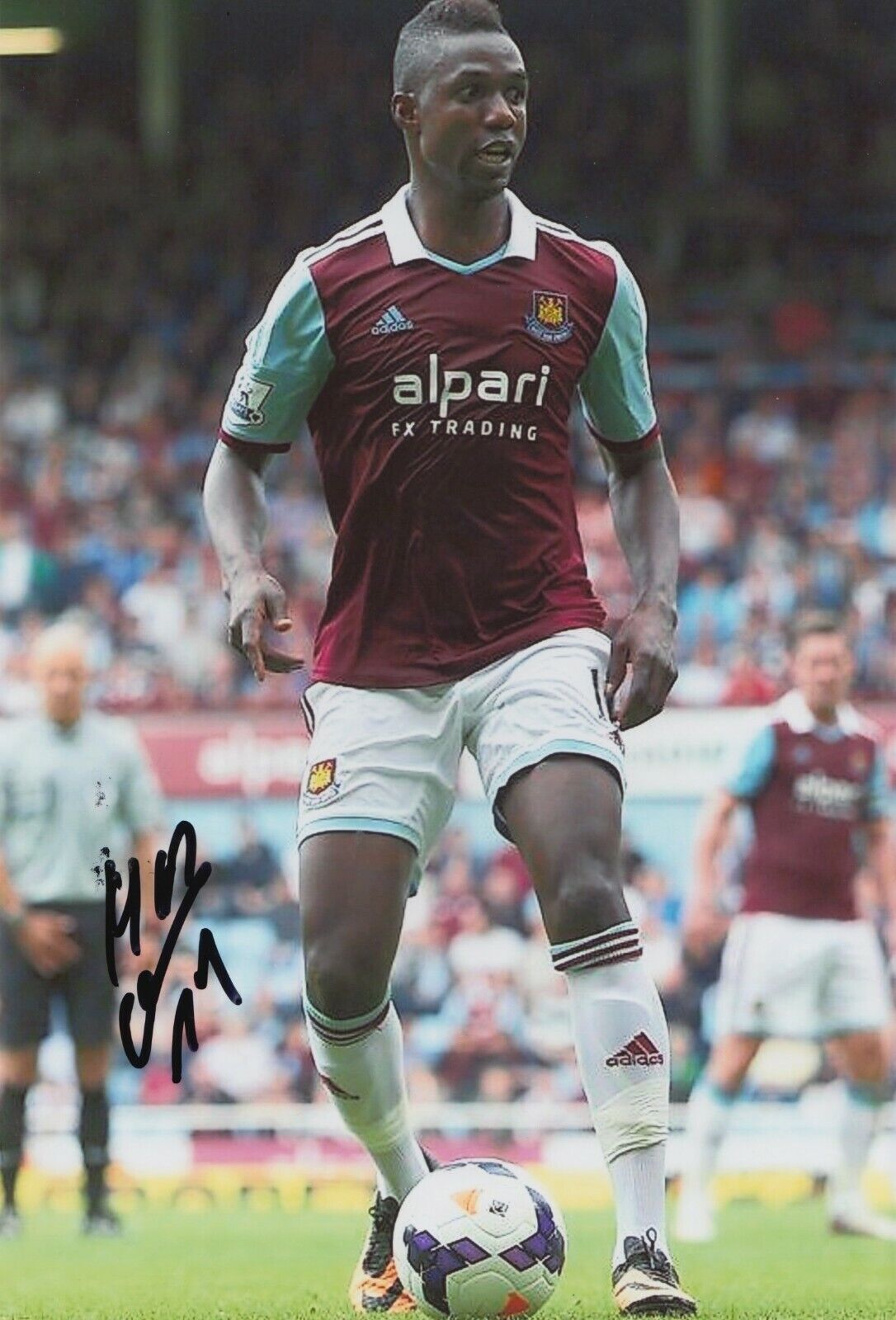 Modibo Maiga Hand Signed 12x8 Photo Poster painting - West Ham - Football Autograph 3.