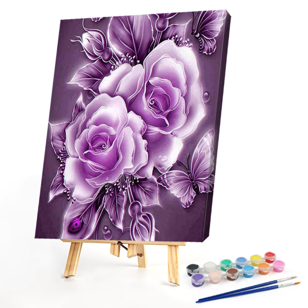 

40*50CM - Paint By Numbers - Purple Flower, 501 Original